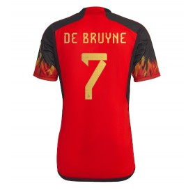 Belgien Kevin De Bruyne #7 Hemmakläder VM 2022 Kortärmad